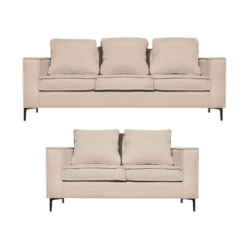 Sofá Venetto 32 Sofá de 3 & 2 Cuerpos Beige