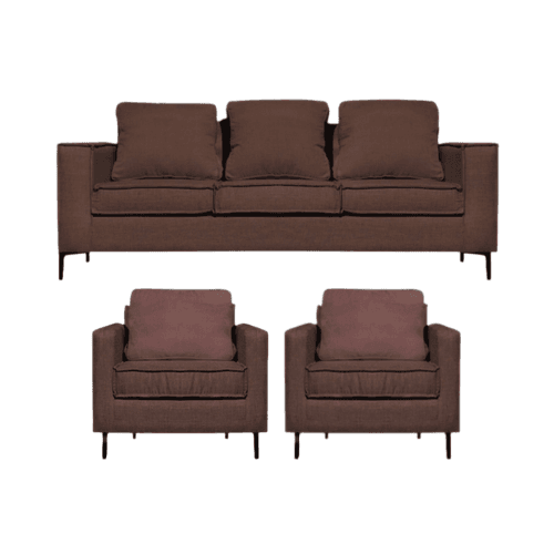 Sofá Venetto 311 Sofá mas 2 Poltronas Café