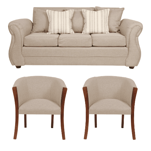 Living Facundo 311 Sofá y Sillones tipo Sitial Beige