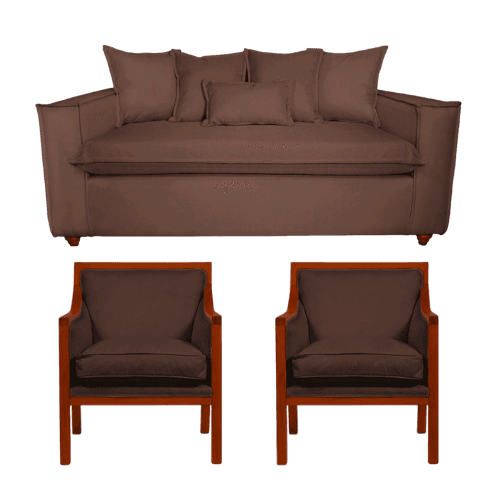 Living Domenico 311 Sofá y Sillones tipo Sitial Café