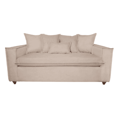 Living bubha 311 Sofá 3 Cuerpos y Sillones tipo Sitial Beige - Imagen 2
