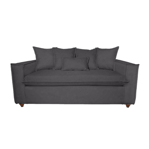 Living bubha 311 Sofá 3 Cuerpos y Sillones tipo Sitial Gris Marengo - Imagen 2