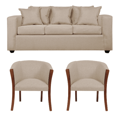 Living Kabul 311 Sofa y Sillones tipo Sitial Beige