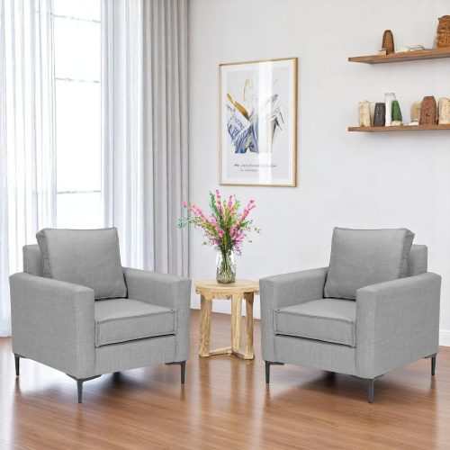 Set Poltronas Venetto Gris Claro