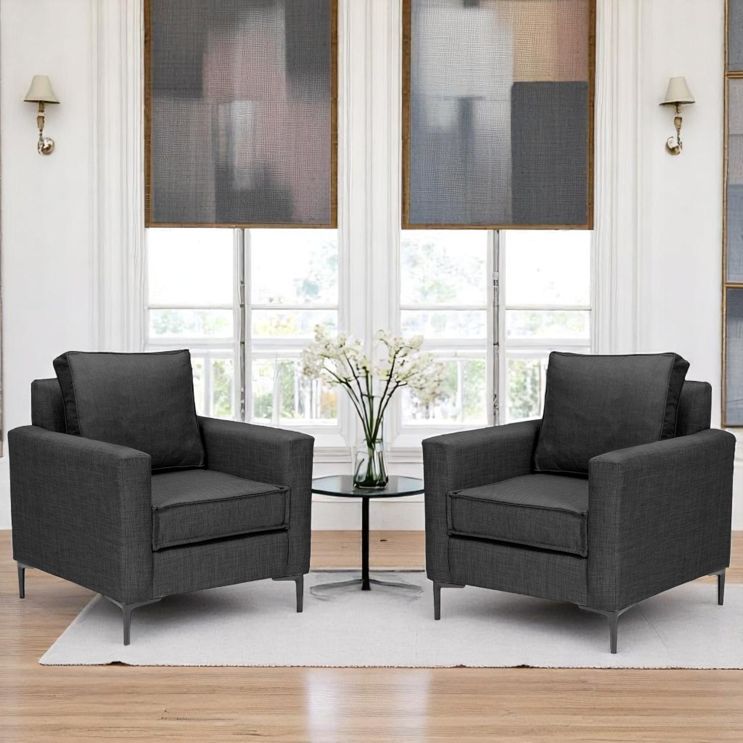 Set Poltronas Venetto Gris Marengo