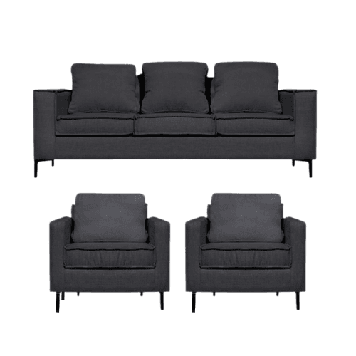 Sofá Venetto 311 Sofá mas 2 Poltronas Gris Marengo