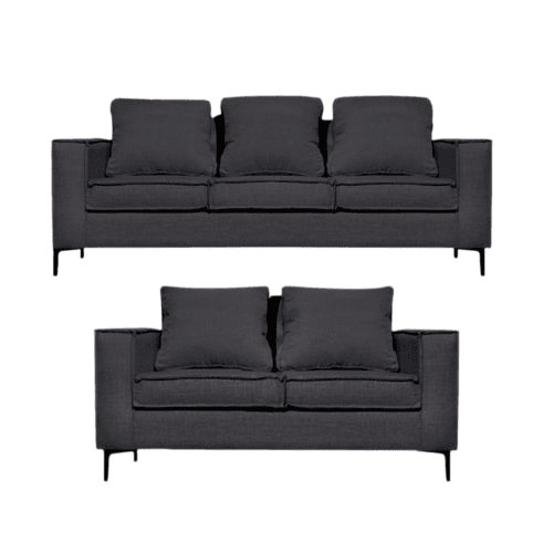 Sofá Venetto 32 Sofá de 3 & 2 Cuerpos Gris Marengo