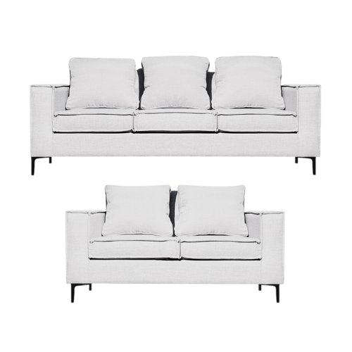 Sofá Venetto 32 Sofá de 3 & 2 Cuerpos Blanco Hueso