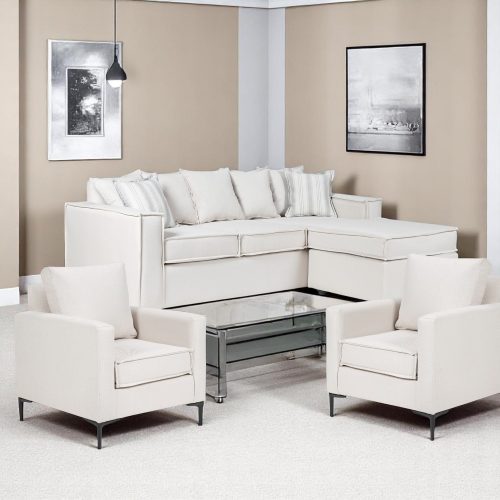 SOFA INTERCAMBIABLE LEHMANN & 2 POLTRONAS VENETTO BLANCO BONE