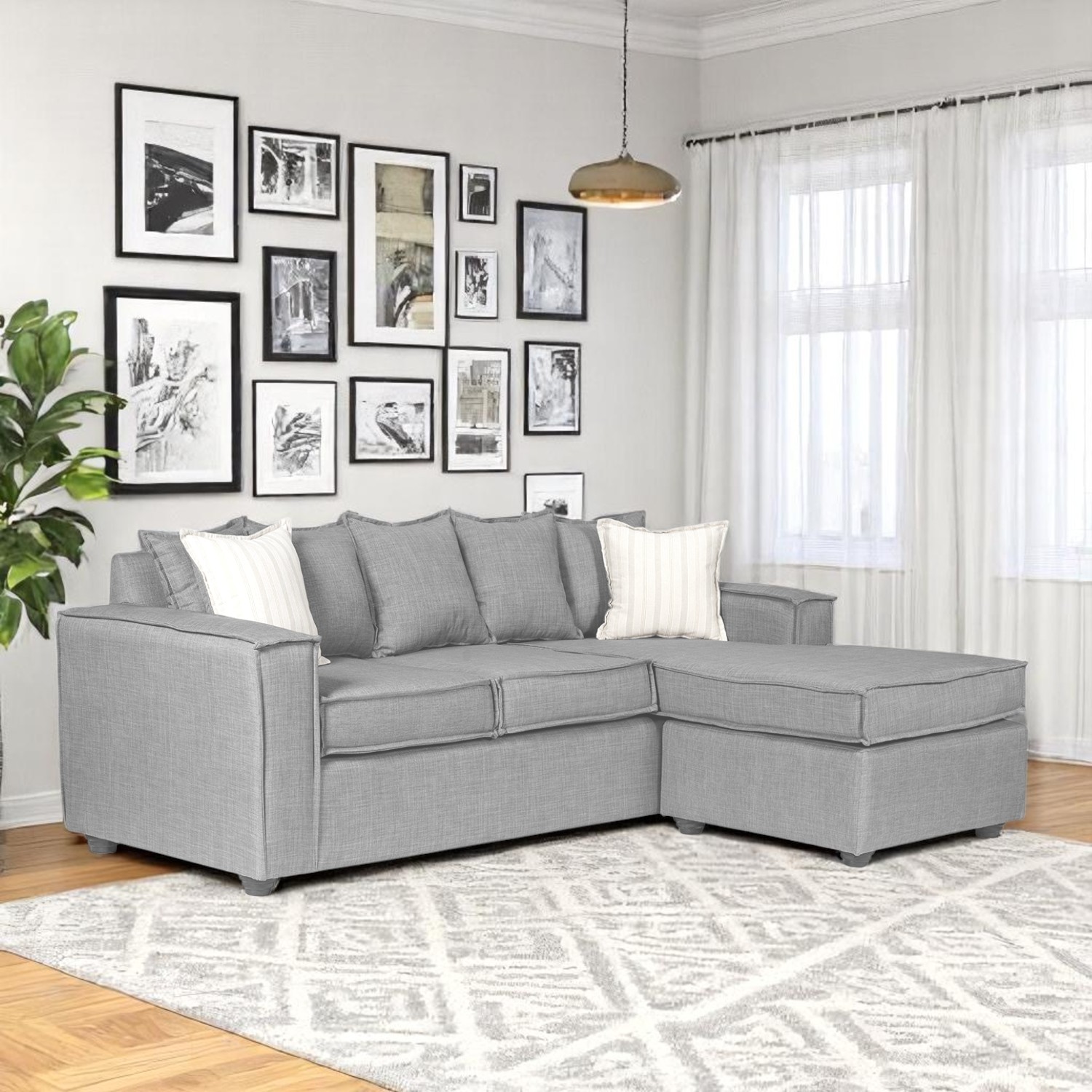 SOFÀ INTERCAMBIABLE LEHMANN GRIS CLARO