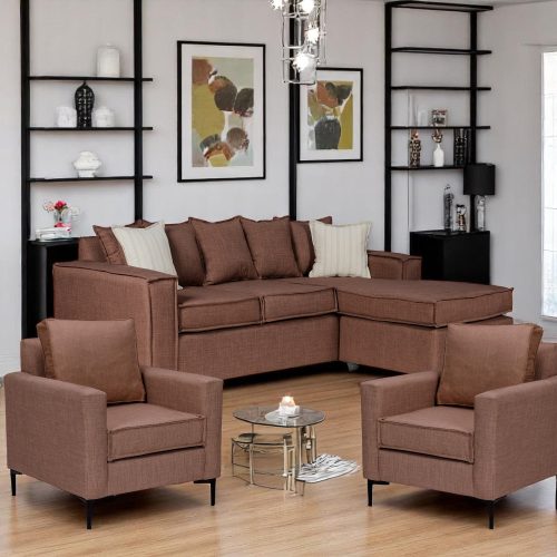 SOFA INTERCAMBIABLE LEHMANN & 2 POLTRONAS VENETTO CAFÈ