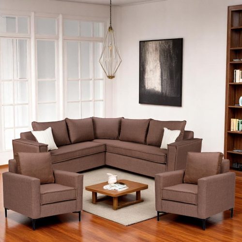 SOFA SECCIONAL MATILDA(2) & 2 POLTRONAS VENETTO CAFÈ